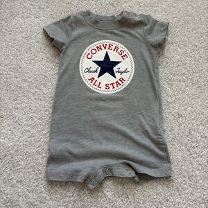 Converse Gray Baby Romper